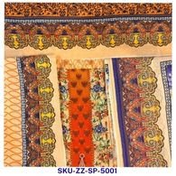 Zamzam Saloyar Print Premium Quality Mellow Apricot Flower Art Lawn Collection